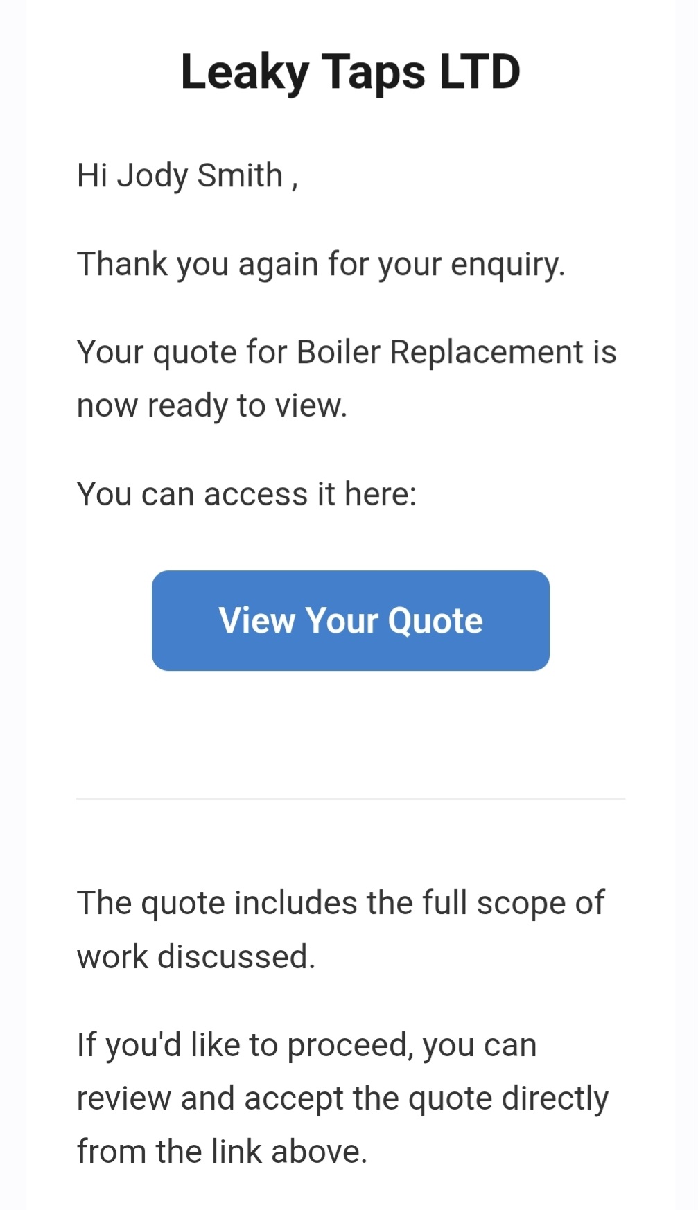 Clients Review & Accept Online